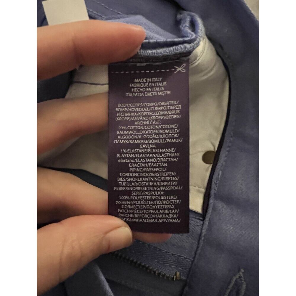 Ralph Lauren Collection Purple Label Lilac Coated Foil Denim Bootcut Jeans 26 - Picture 7 of 7